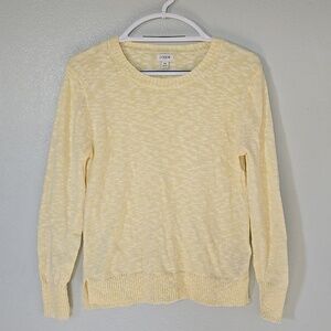 J. Crew | Butter Yellow Crew Neck Light Sweater Size XS